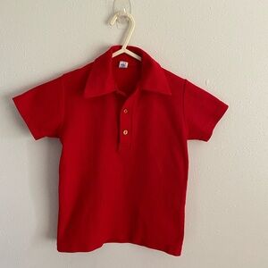Red Polo Shirt Size 10 child